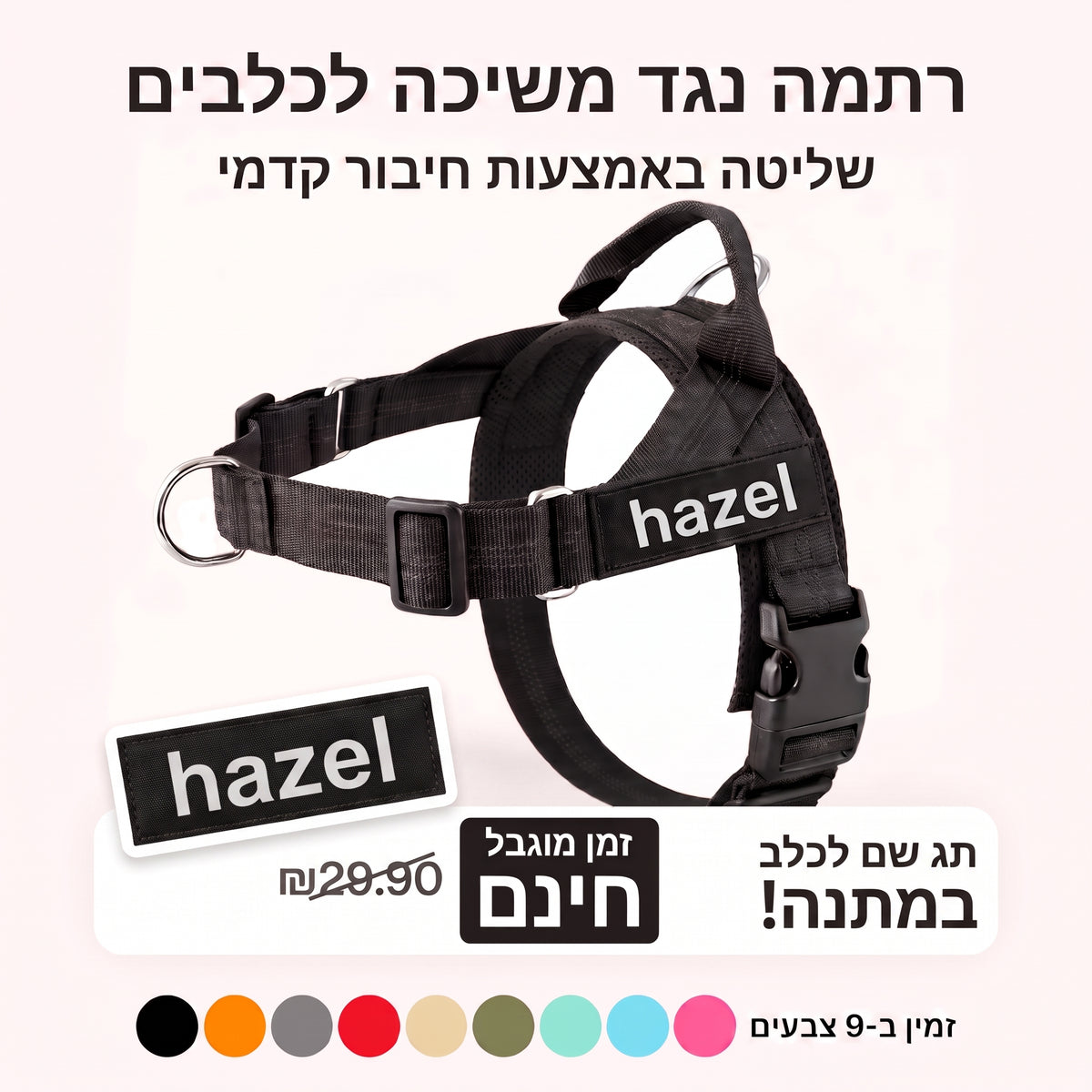 רתמה נגד משיכות מבית הייזל