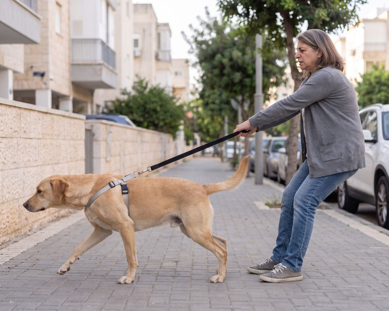 גם אצלכם הכלב מושך בכל טיול?